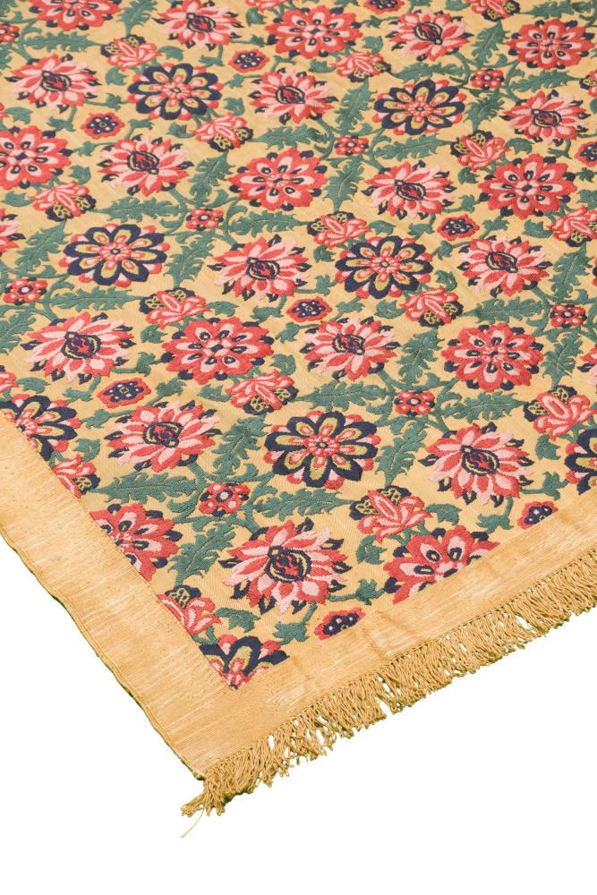 Afshan Sumak Heriz Persian Carpet Silk 129x237