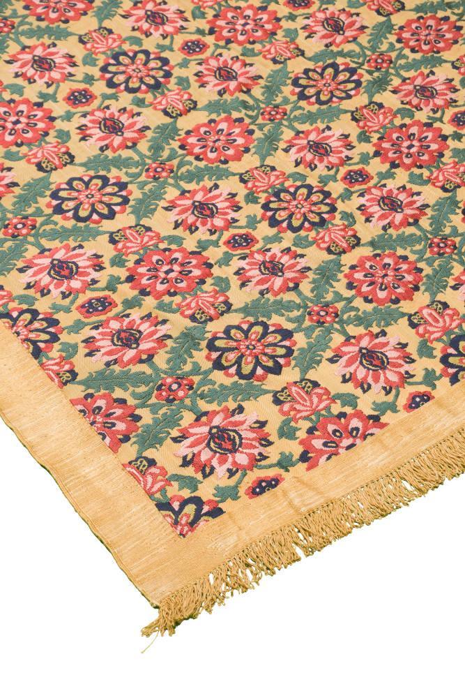 Afshan Sumak Heriz Persian Carpet Silk 129x237