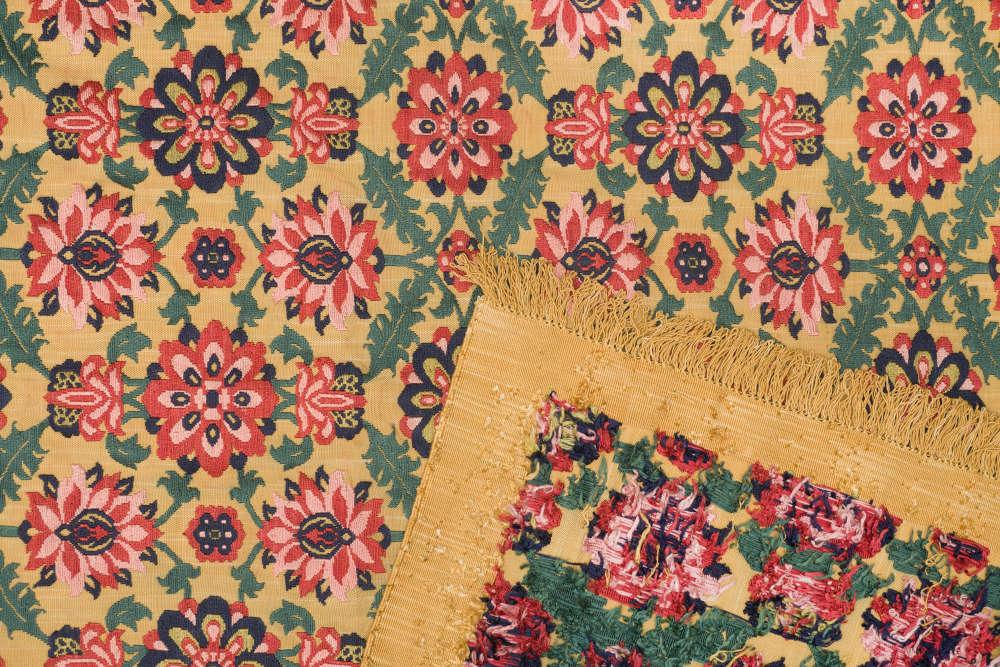 Afshan Sumak Heriz Persian Carpet Silk 129x237