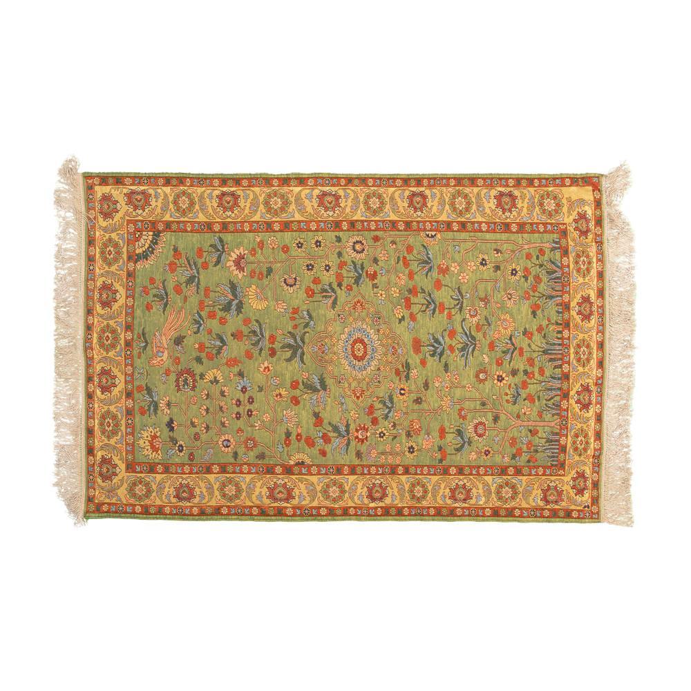 Shaghayegh Superfine Heriz Persian Carpet Silk 78x118, Authentic Vintage Rugs & Kilims in Dubai