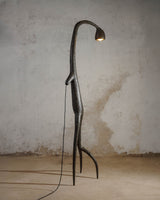 Black Contemporary Floor Lamp - Organic Bionic Design