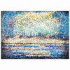 The Golden Azure Acrylic Painting By Rawia Zantout