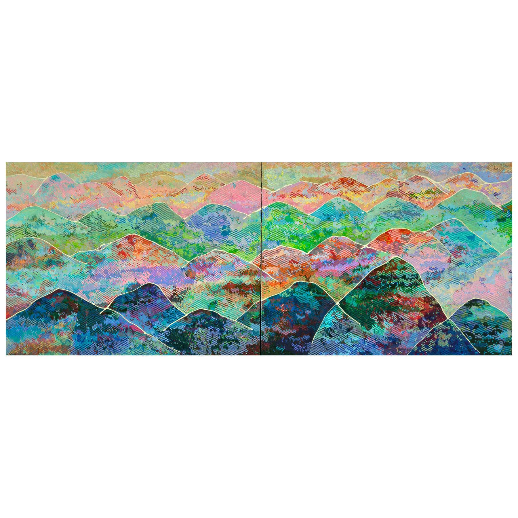 Colorful Landscape Acrylic Painting By Hanji Park in Dubai