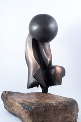 Bronze Sculpture, Contemporary Mixed Media Sculptures By Seena Nayeri