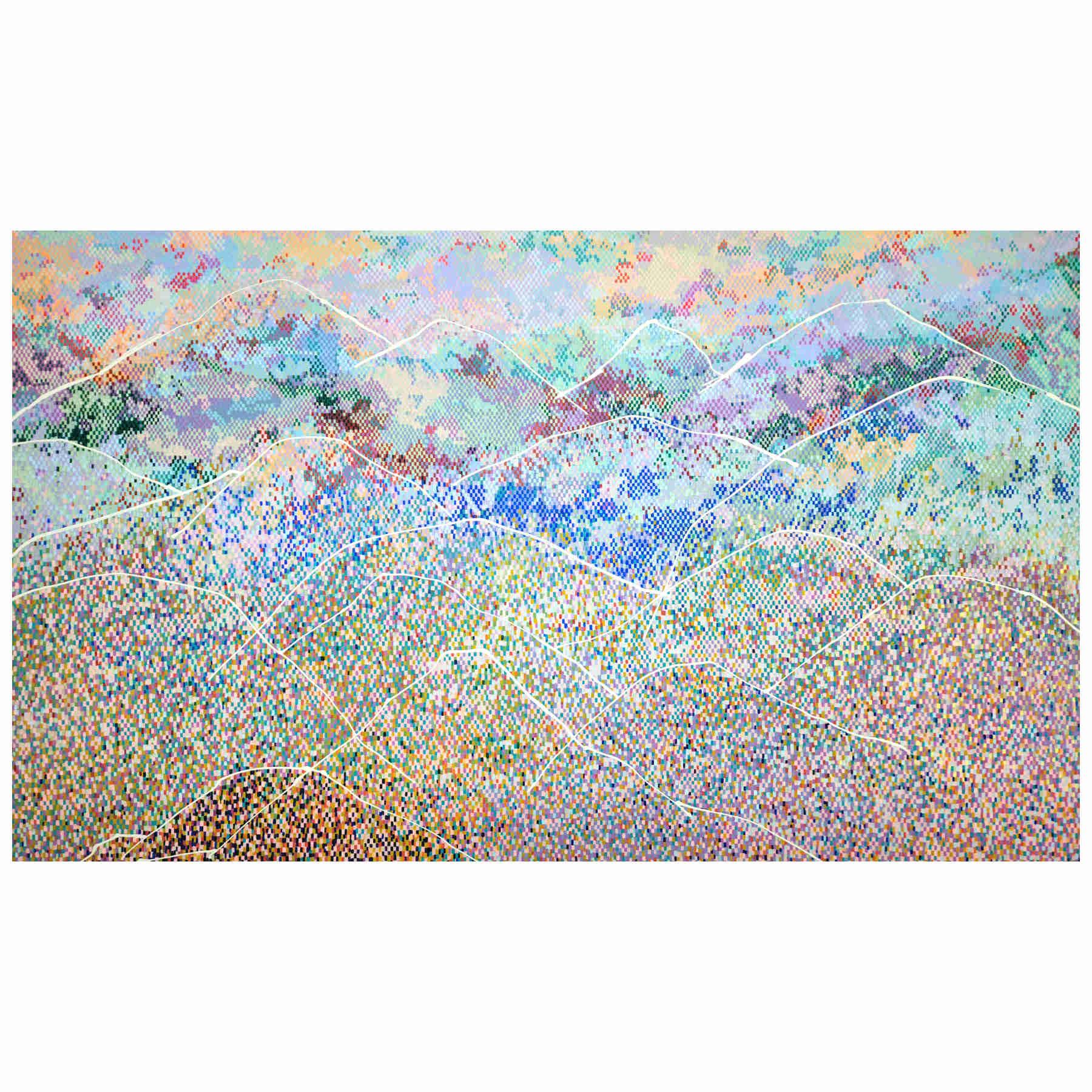 Mountain Landscape Acrylic Painting By Hanji Park in Dubai