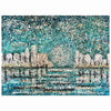 The Silver Dawn Acrylic Painting By Rawia Zantout
