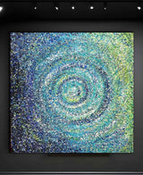 The Spiral Symphony Acrylic Painting By Rawia Zantout