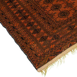 Turkman Persian Carpet 128x158, Handmade Tribal Silk & Wool Rugs Dubai