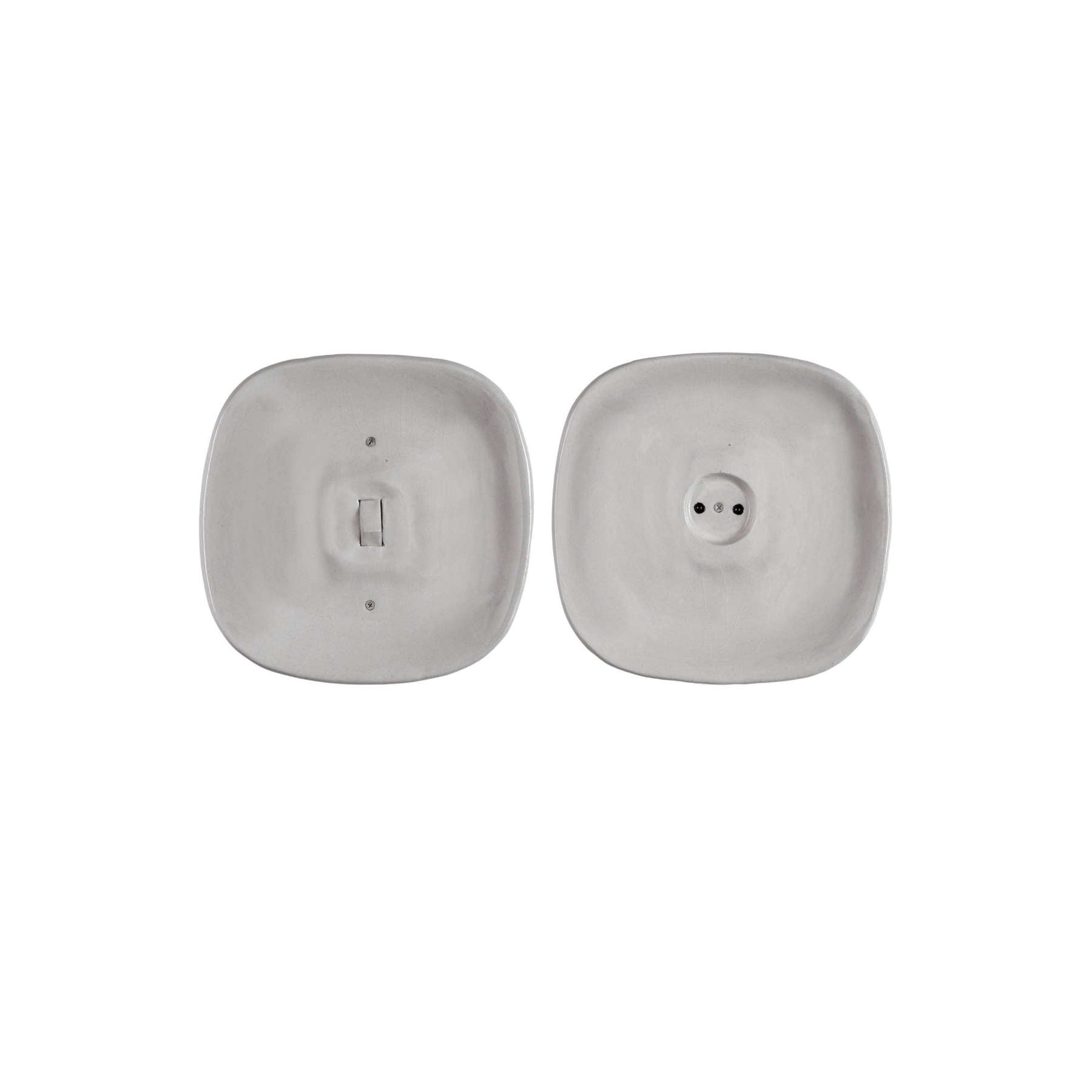 Wall Switches White Ceramic Plate Set