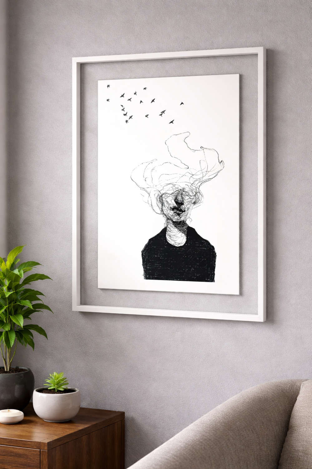 Rapidograph Ink Drawing, Black and White Artworks in Dubai