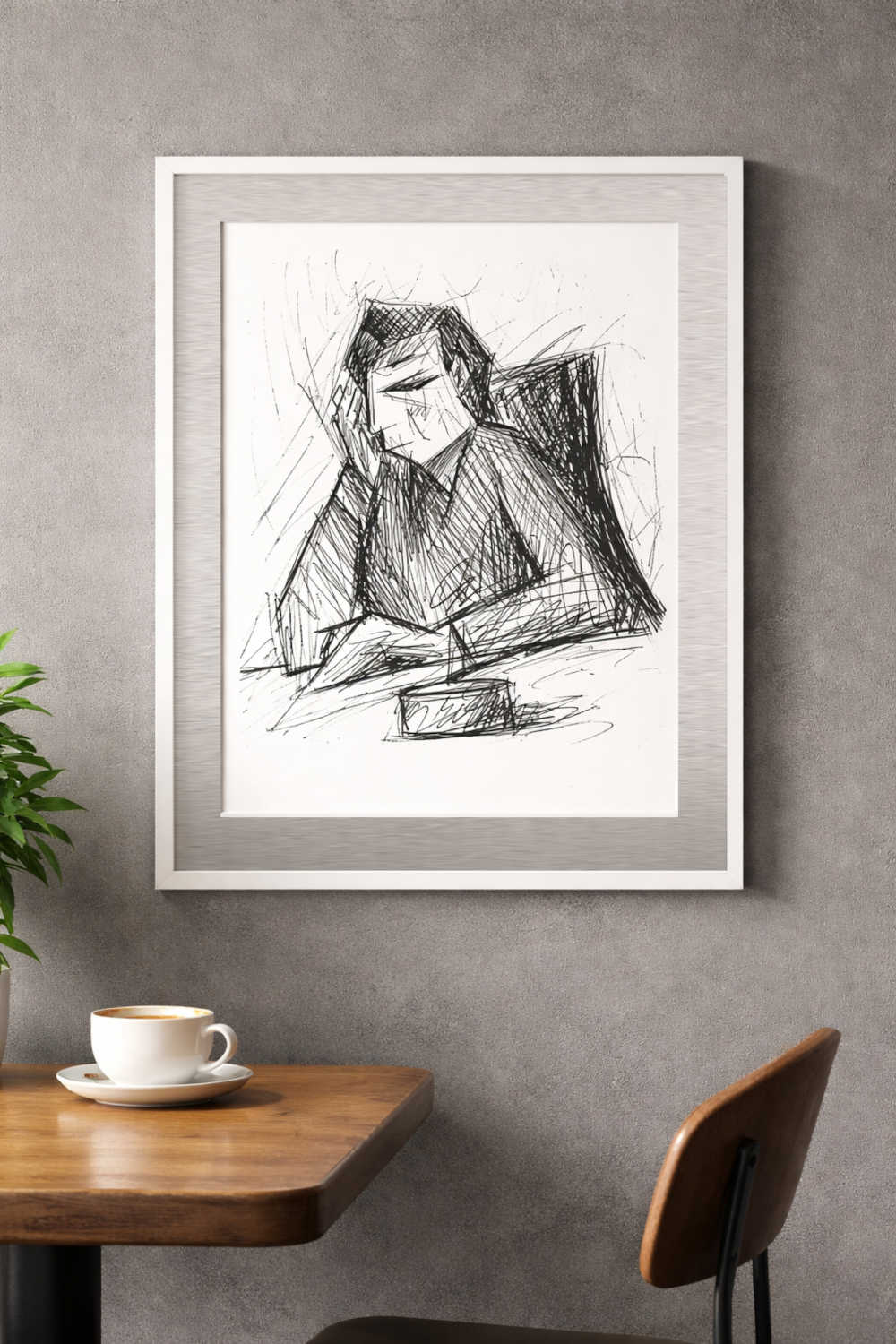 Rapidograph Ink Drawing, Black and White Artworks in Dubai