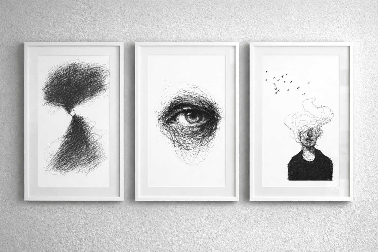 Rapidograph Ink Drawing, Black and White Artworks in Dubai