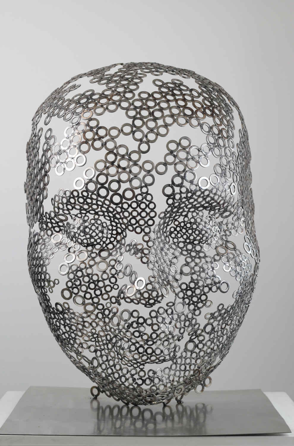 Contemporary Human Stainless Steel Sculpture By Vincent Barrau in Dubai