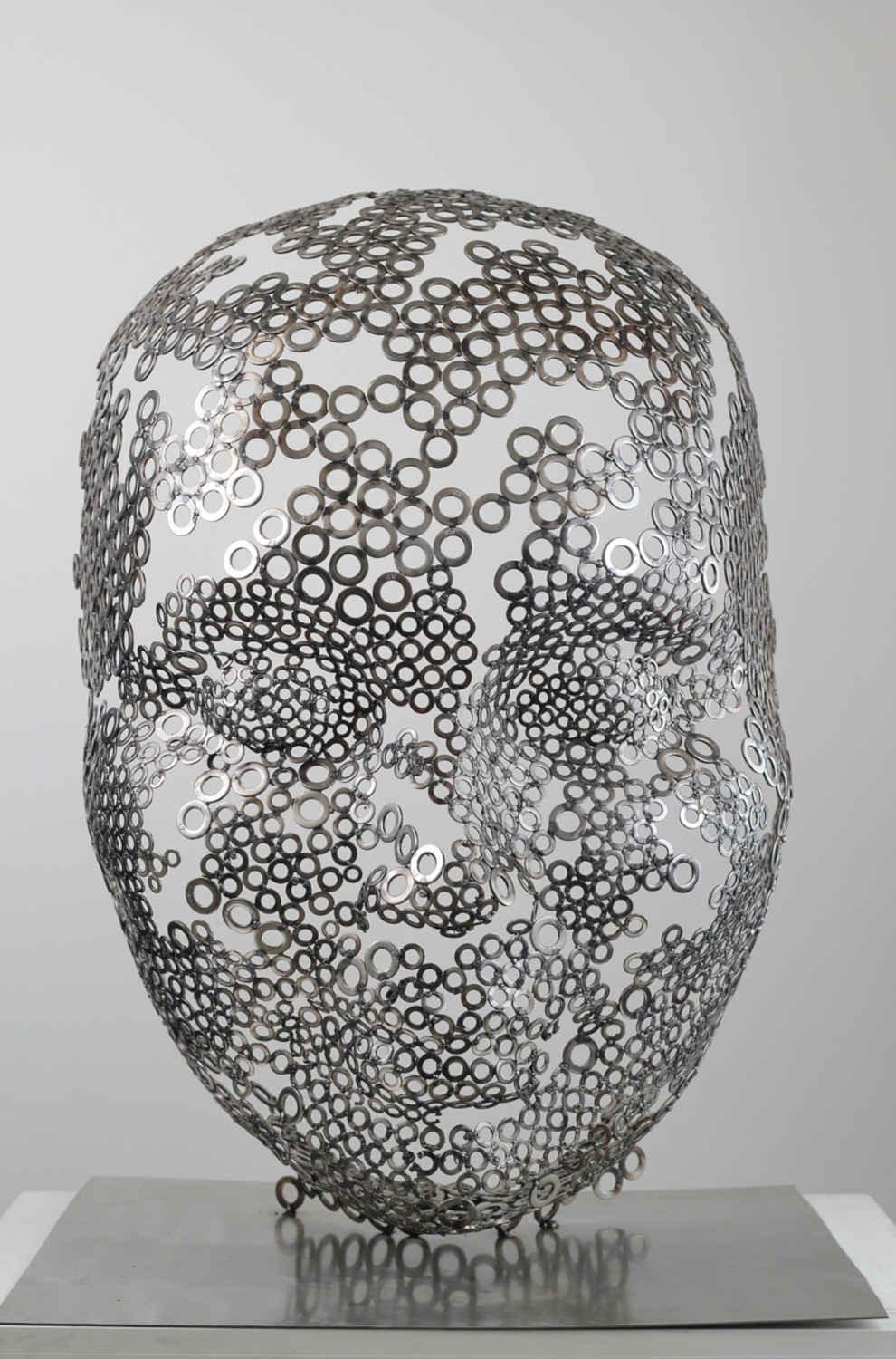 Contemporary Human Stainless Steel Sculpture By Vincent Barrau in Dubai
