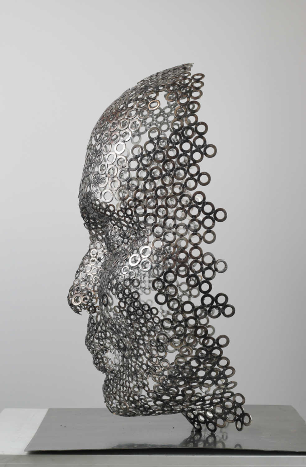 Contemporary Human Stainless Steel Sculpture By Vincent Barrau in Dubai