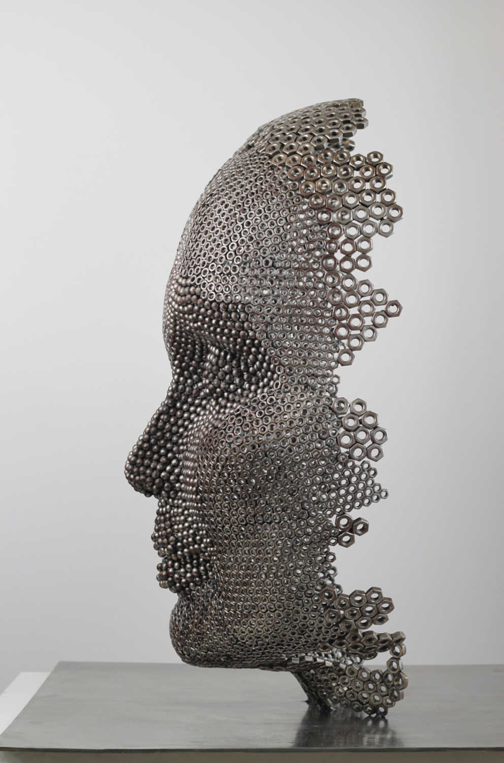 Contemporary Human Stainless Steel Sculpture By Vincent Barrau in Dubai