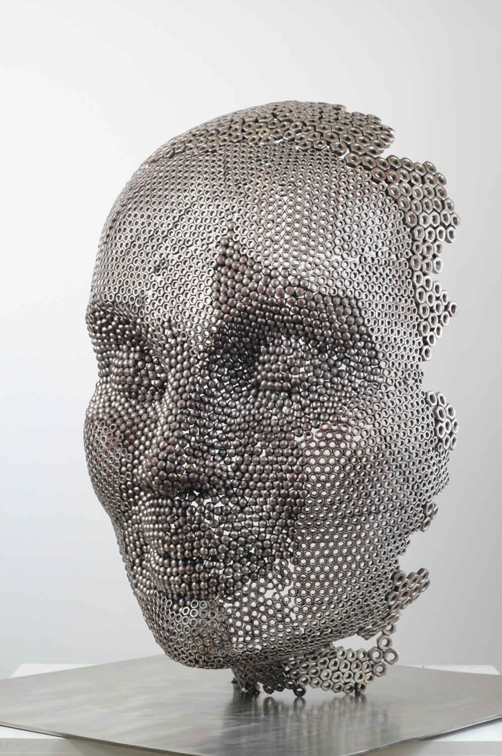 Contemporary Human Stainless Steel Sculpture By Vincent Barrau in Dubai