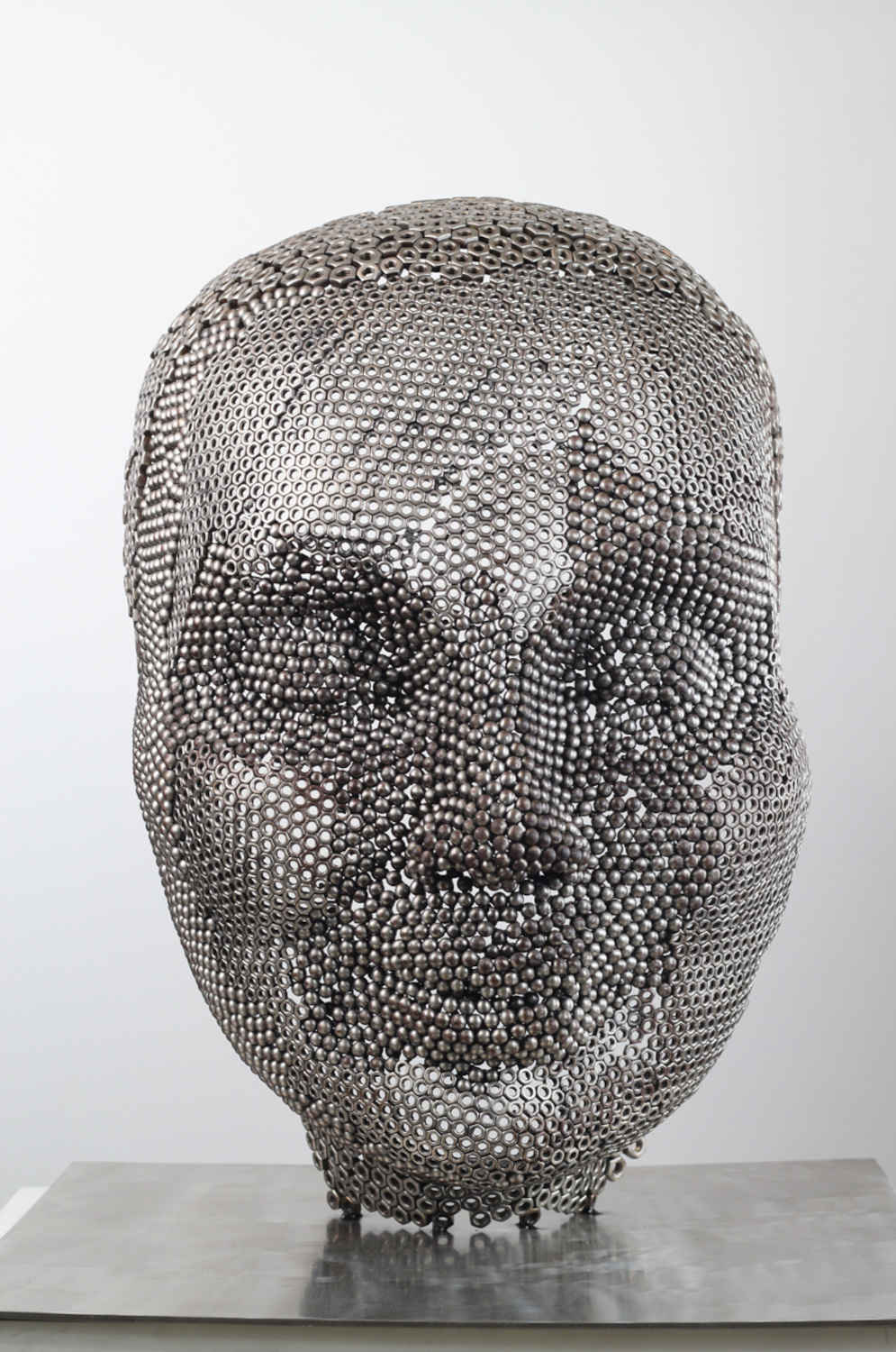 Contemporary Human Stainless Steel Sculpture By Vincent Barrau in Dubai