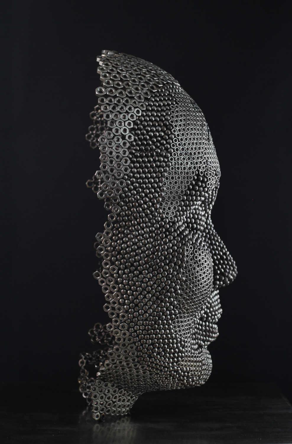 Contemporary Human Stainless Steel Sculpture By Vincent Barrau in Dubai