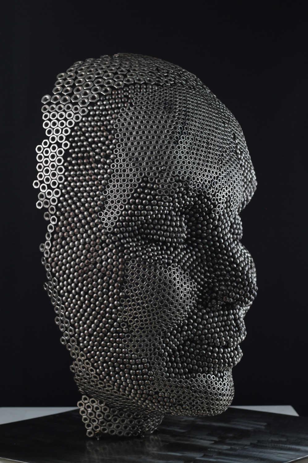 Contemporary Human Stainless Steel Sculpture By Vincent Barrau in Dubai