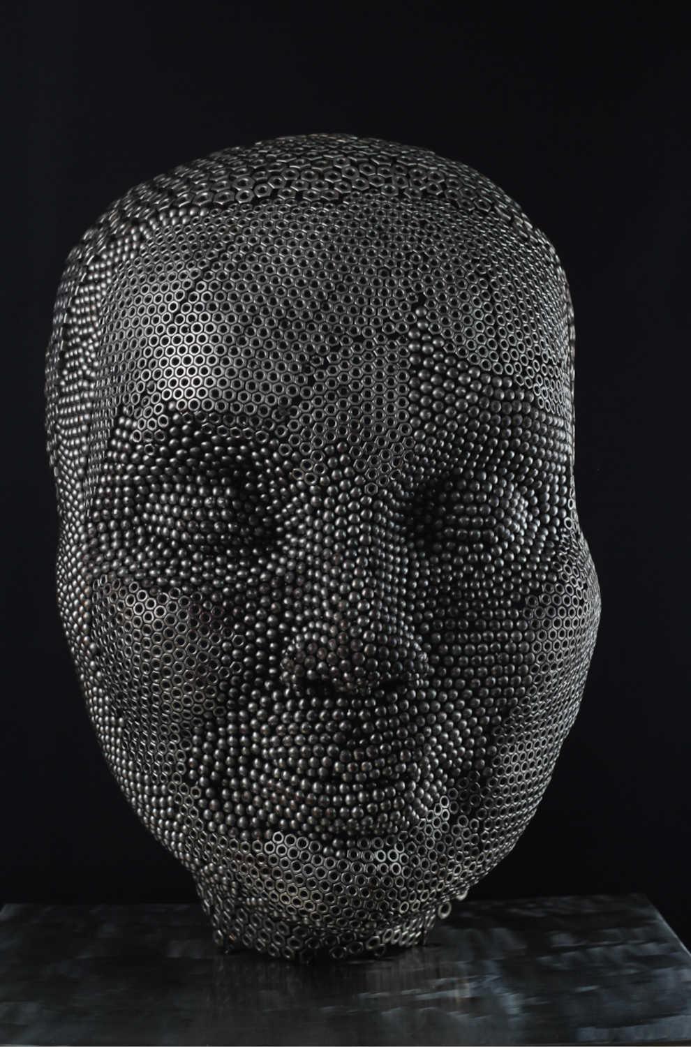 Contemporary Human Stainless Steel Sculpture By Vincent Barrau in Dubai