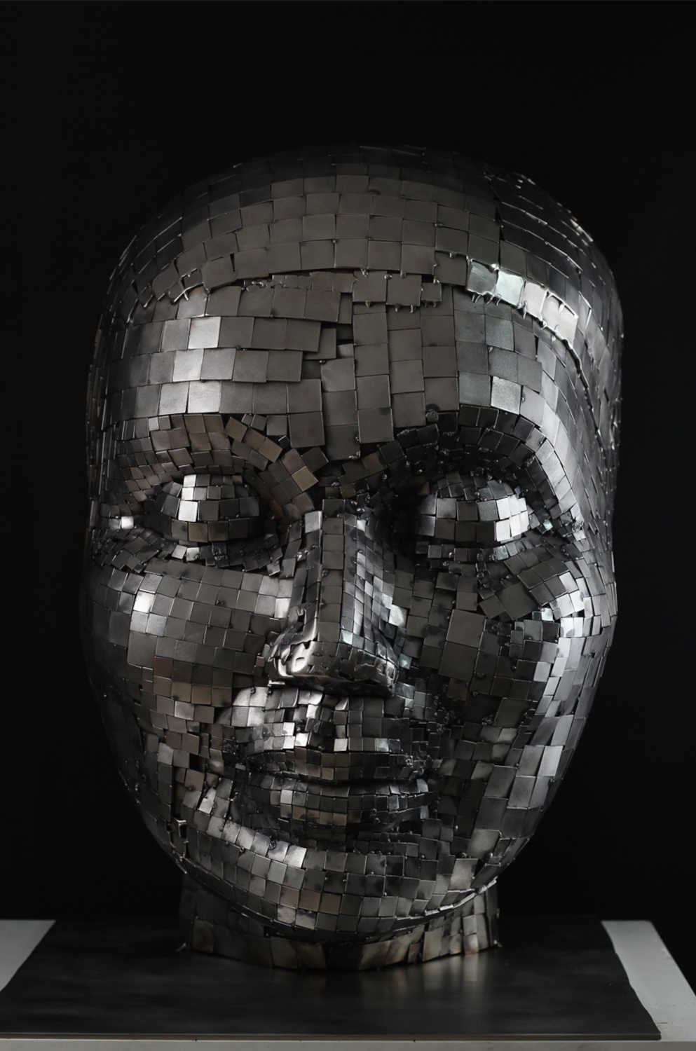 Contemporary Human Stainless Steel Sculpture By Vincent Barrau in Dubai
