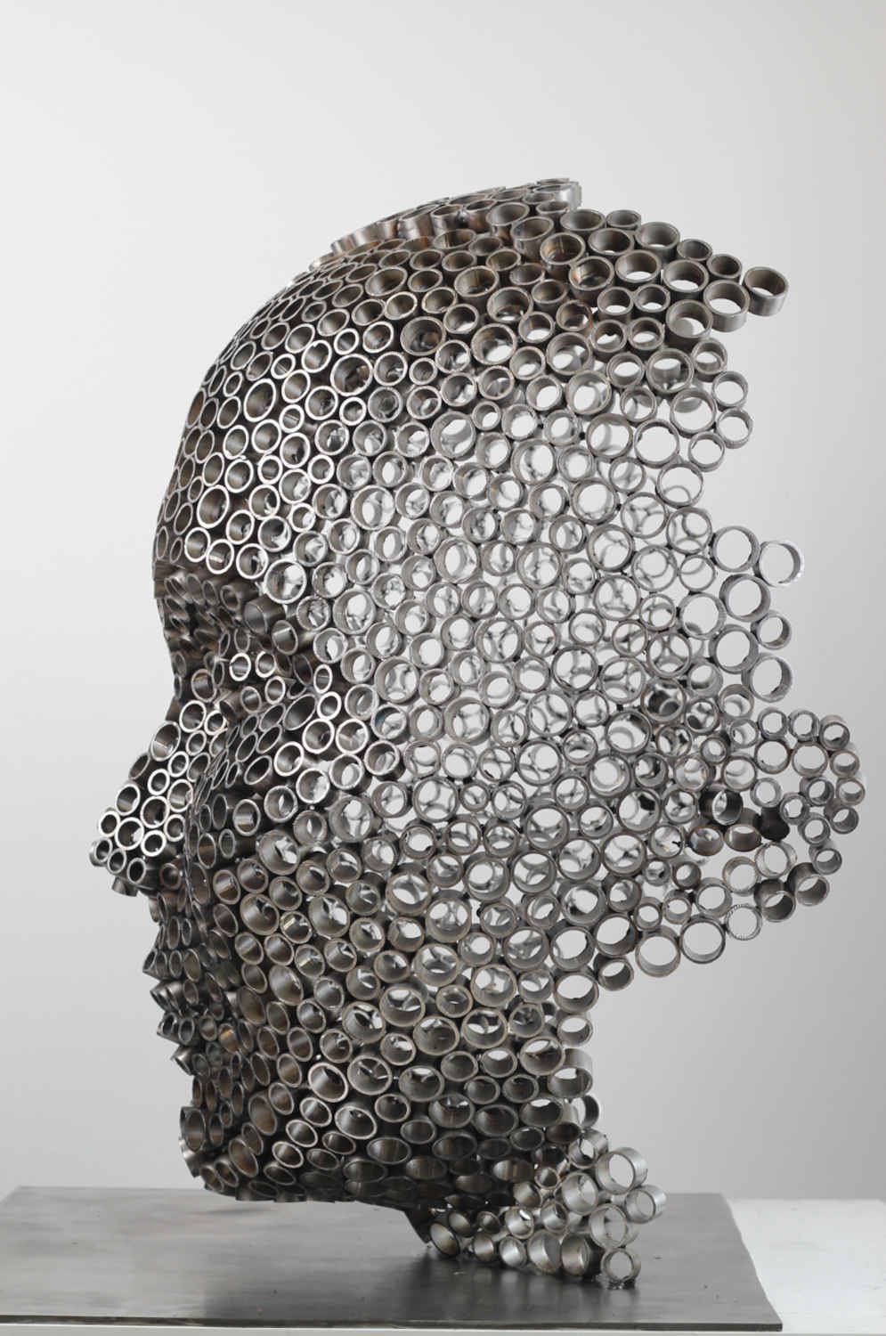 Contemporary Human Stainless Steel Sculpture By Vincent Barrau in Dubai