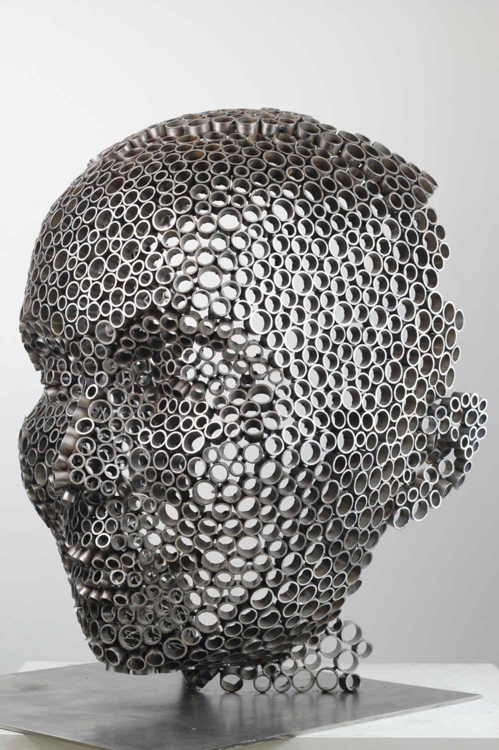 Contemporary Human Stainless Steel Sculpture By Vincent Barrau in Dubai