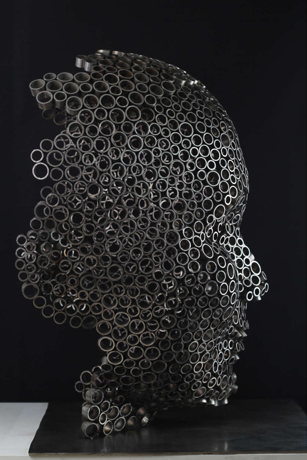 Contemporary Human Stainless Steel Sculpture By Vincent Barrau in Dubai