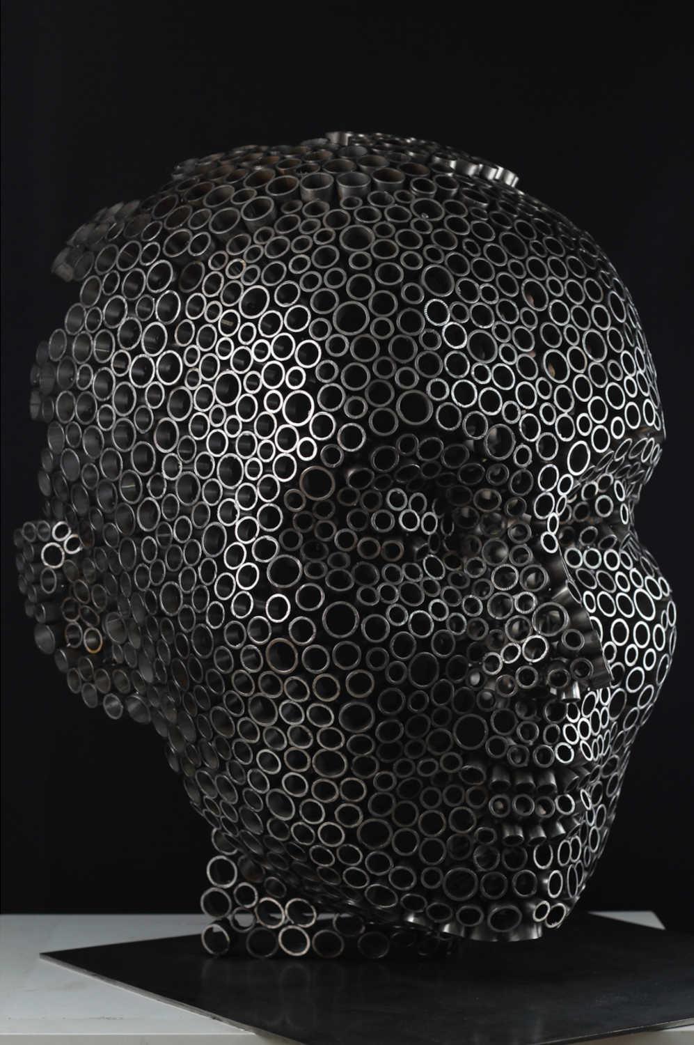Contemporary Human Stainless Steel Sculpture By Vincent Barrau in Dubai