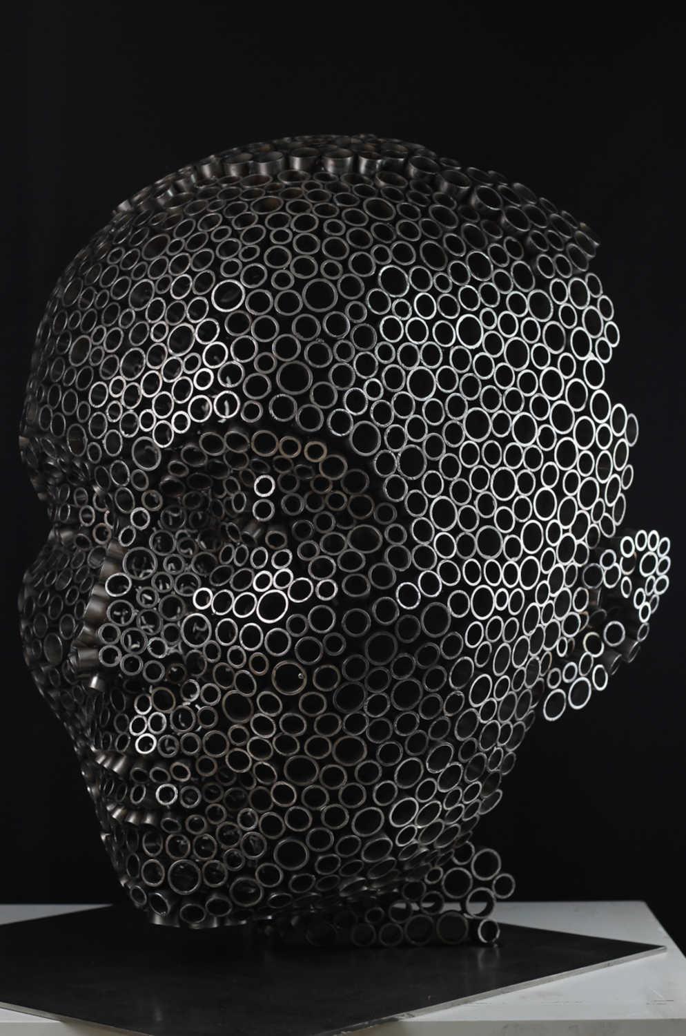 Contemporary Human Stainless Steel Sculpture By Vincent Barrau in Dubai