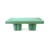 Aquamarine Velvet Bench, Contemporary Designer Furniture