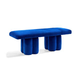 Blue Velvet Bench, Contemporary Designer Furniture