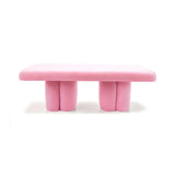 Pink Velvet Bench, Contemporary Designer Furniture