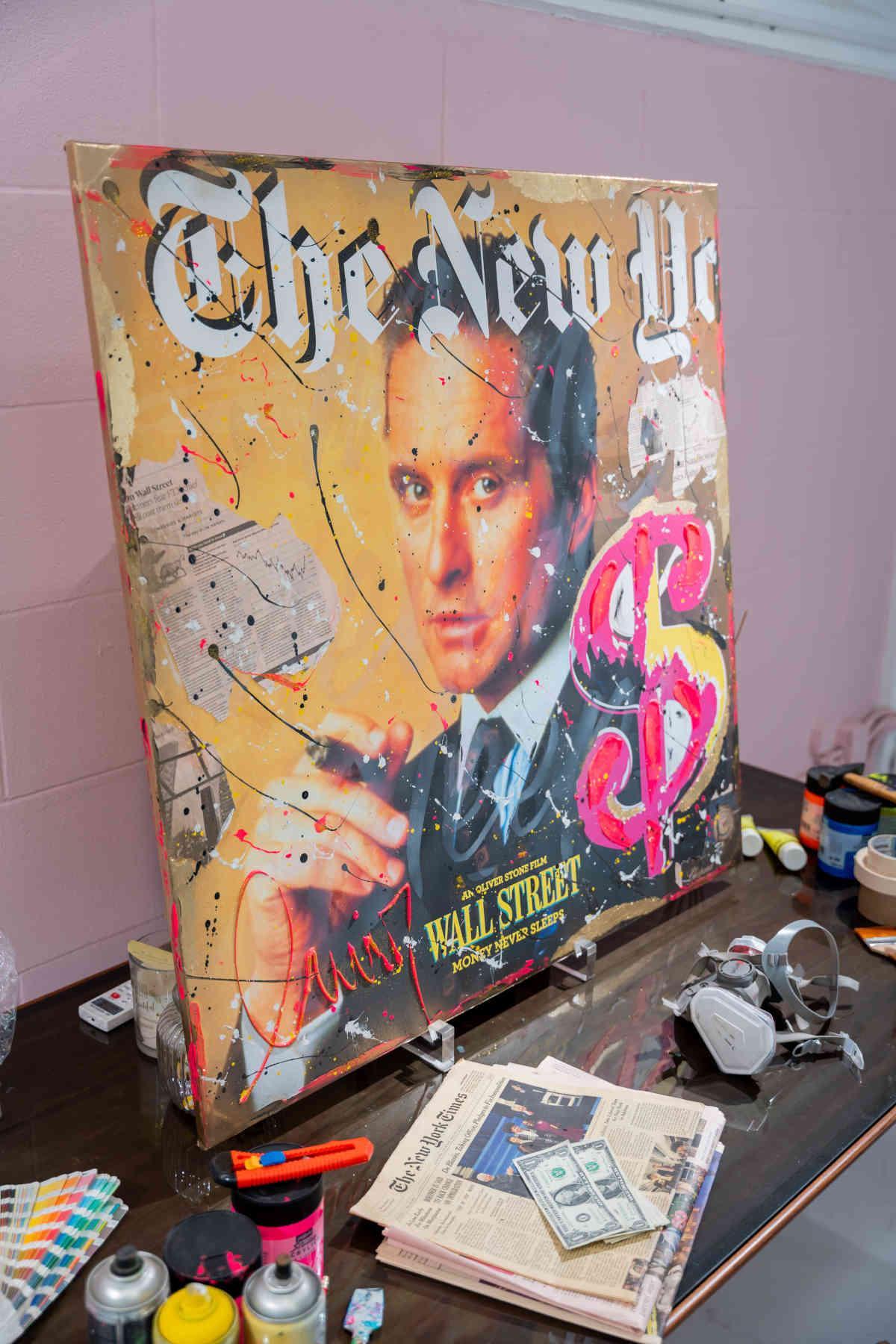 Wall Street Contemporary Pop Art Painting in Dubai