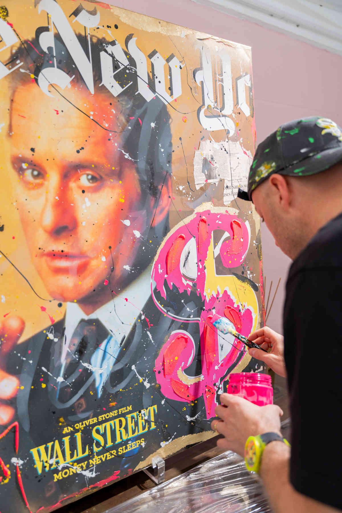 Wall Street Contemporary Pop Art Painting in Dubai