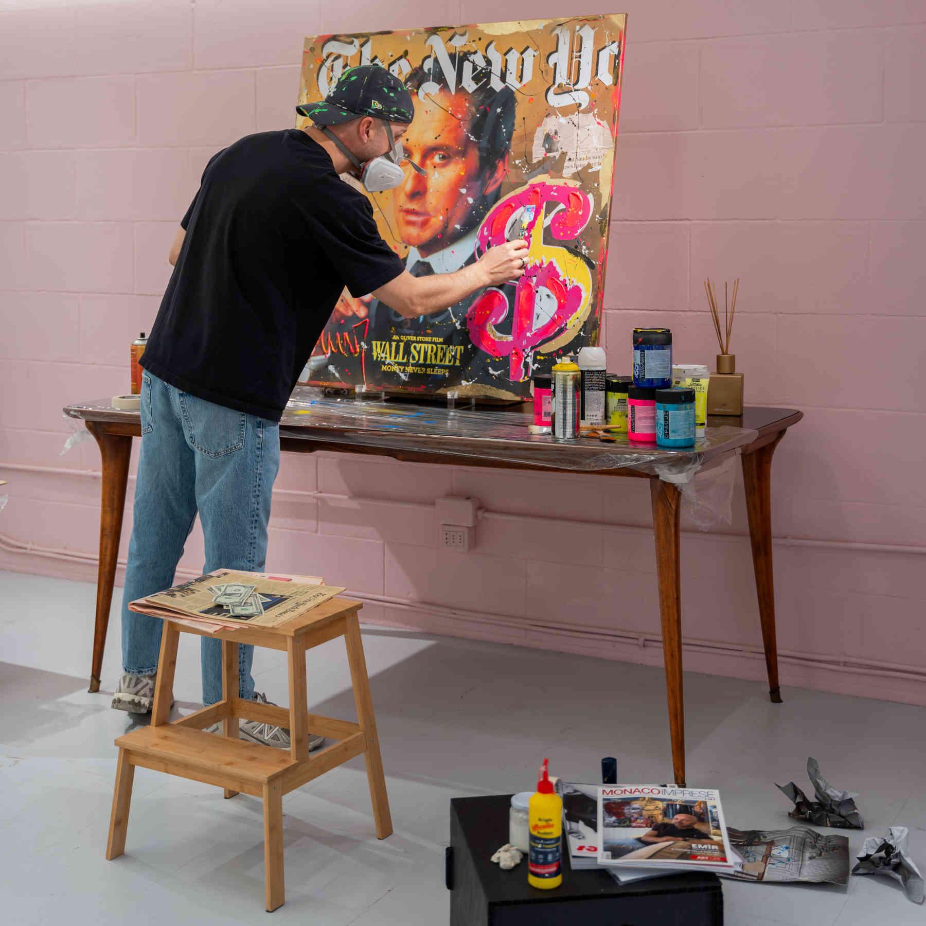 Wall Street Contemporary Pop Art Painting in Dubai
