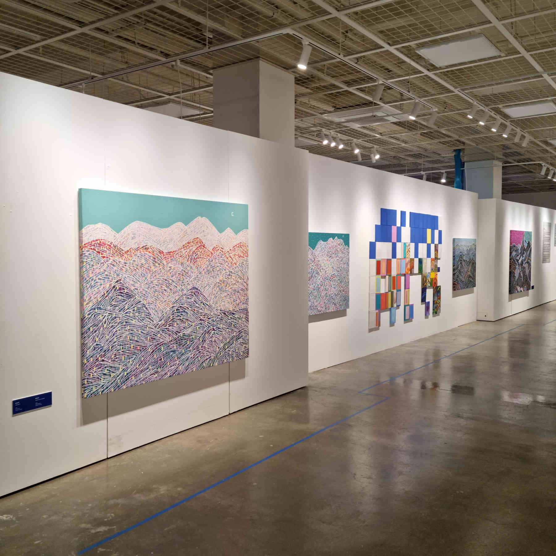 Colorful Mountains Acrylic Painting By Hanji Park in Dubai