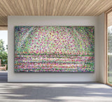 Whispering Bloomscape Acrylic Painting By Rawia Zantout