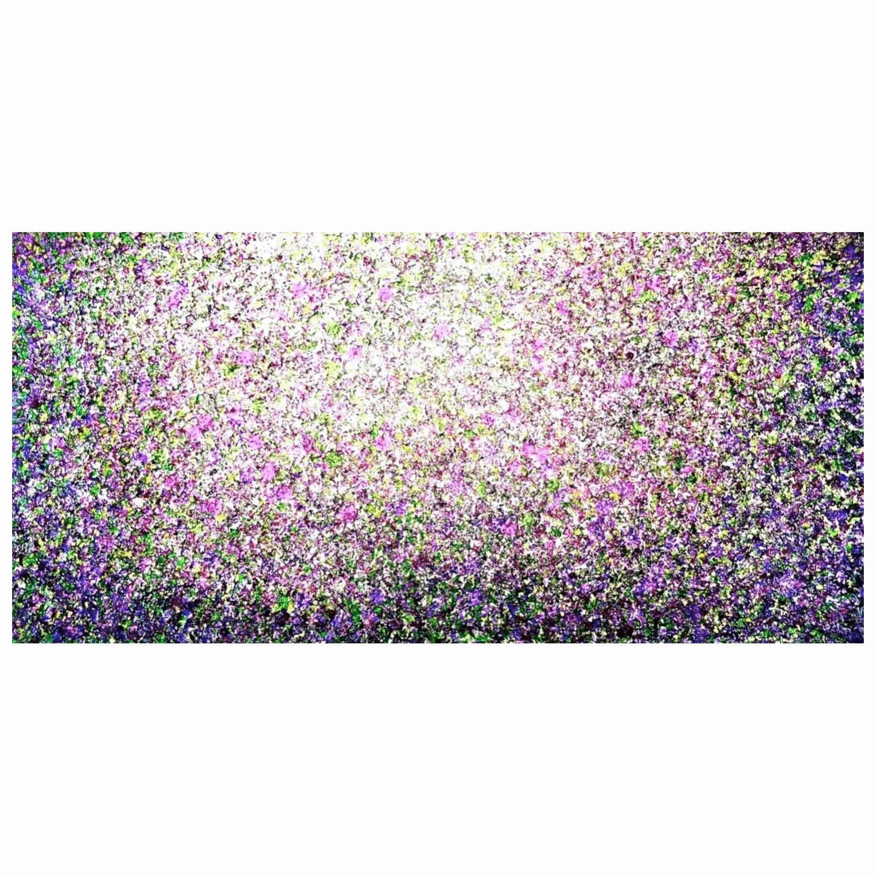 Whispers Of The Lilac Field Acrylic Painting By Rawia Zantout