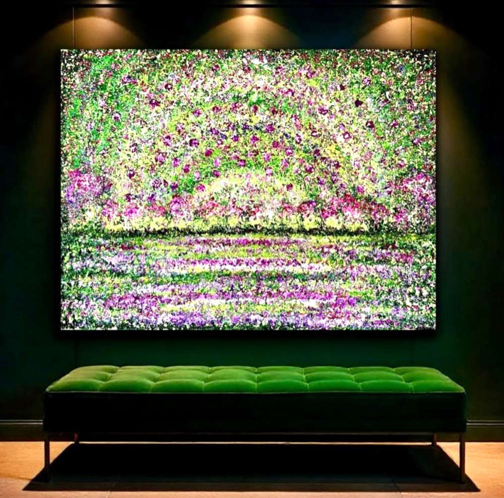 Whispers In Spring Acrylic Painting By Rawia Zantout