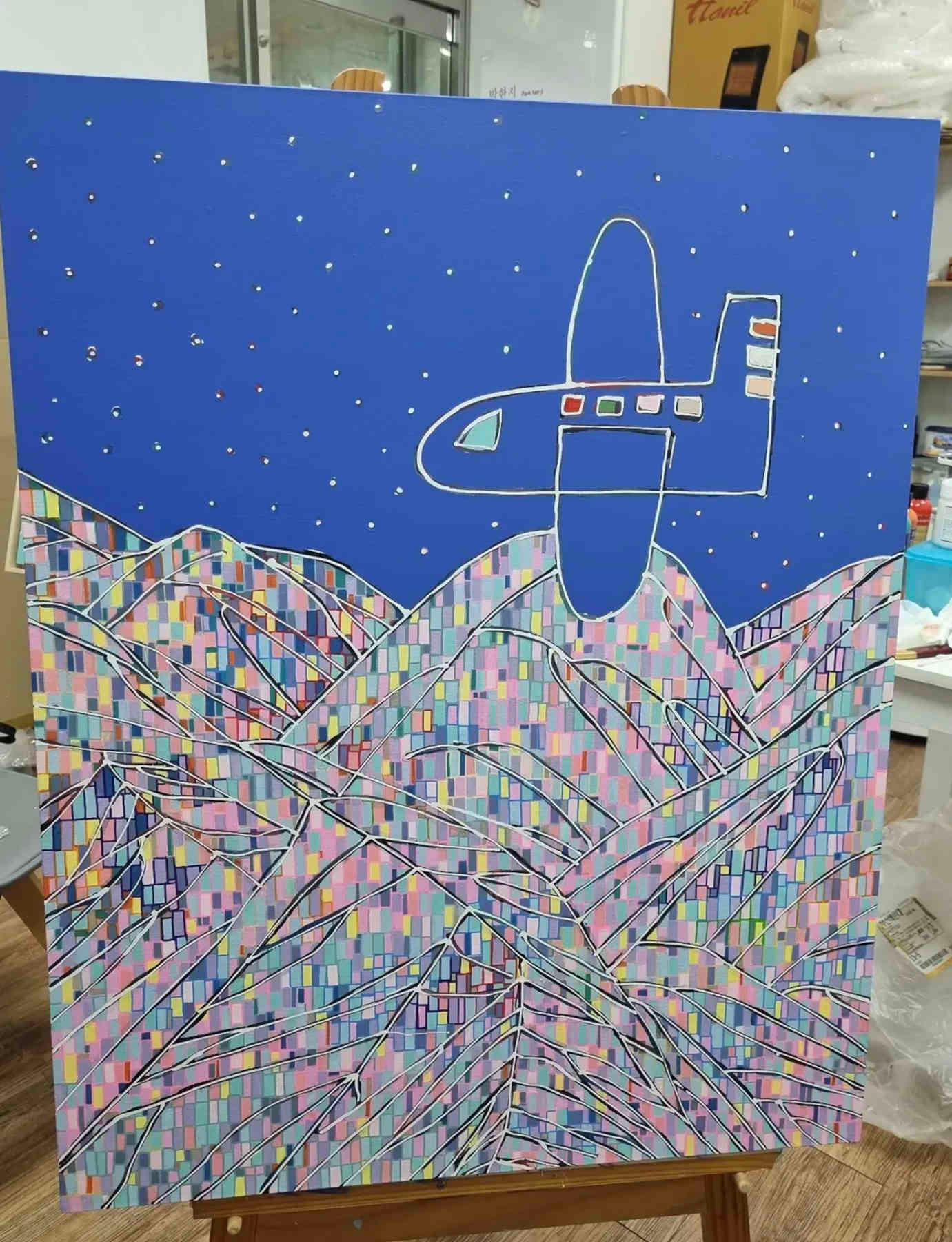 Colorful Landscape Acrylic Painting and Pop Art By Hanji Park in Dubai