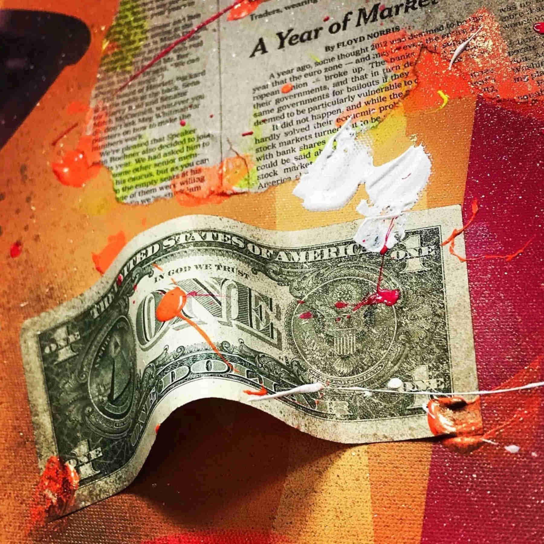 Wolf of Wall Street Pop Art Painting in Dubai