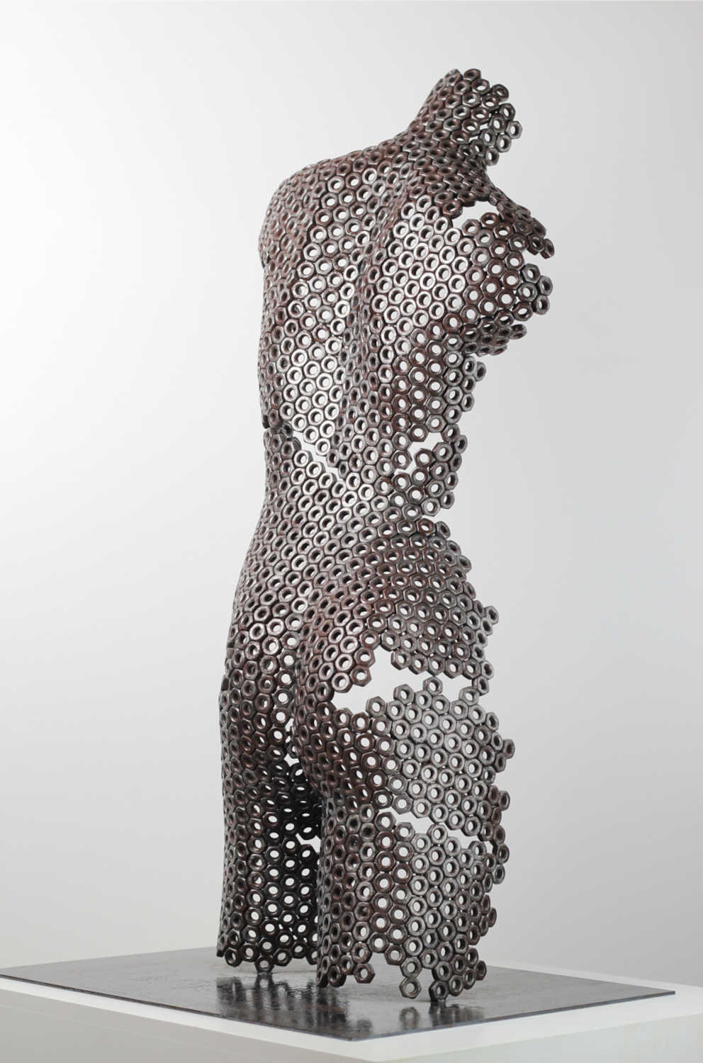 Contemporary Stainless Steel Human Sculpture By Vincent Barrau in Dubai
