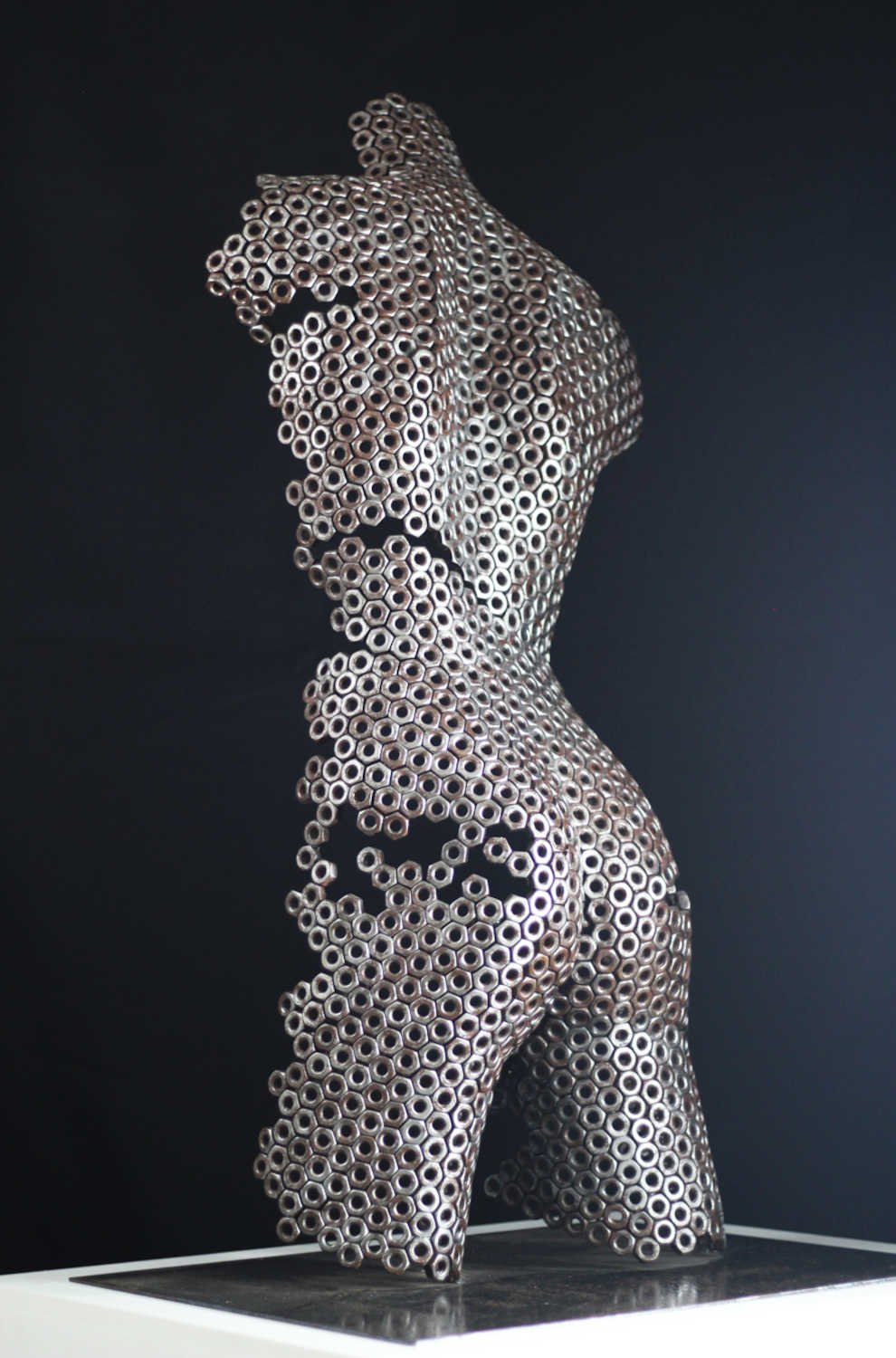 Contemporary Stainless Steel Human Sculpture By Vincent Barrau in Dubai