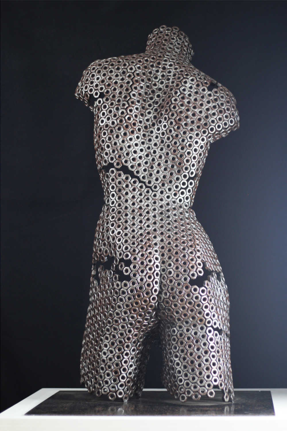 Contemporary Stainless Steel Human Sculpture By Vincent Barrau in Dubai
