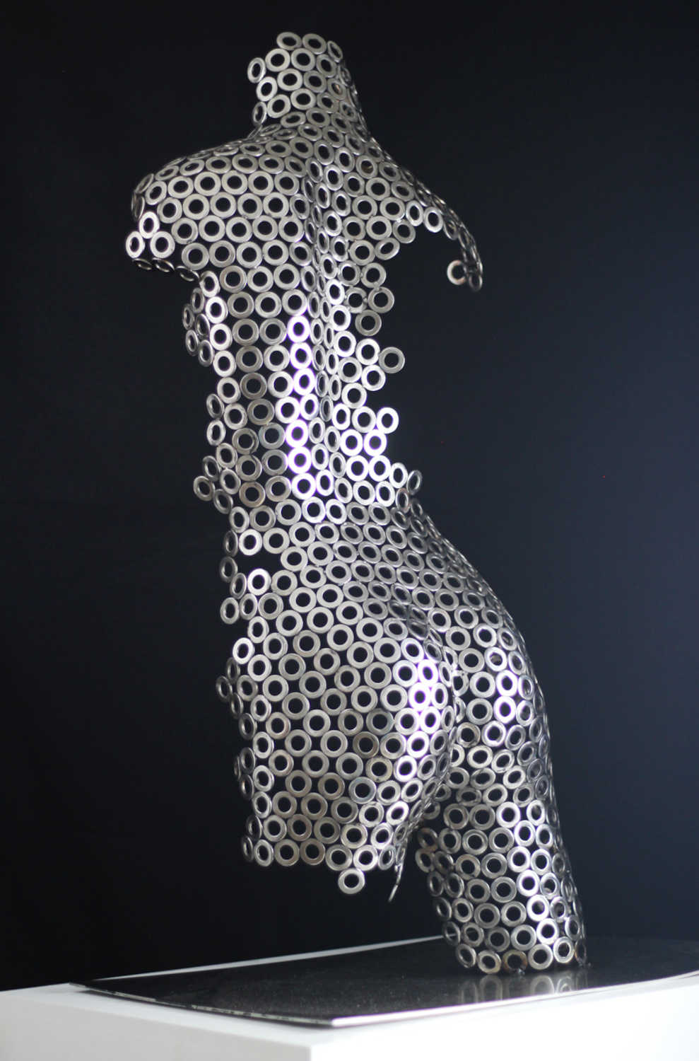 Contemporary Human Stainless Steel Sculpture By Vincent Barrau in Dubai