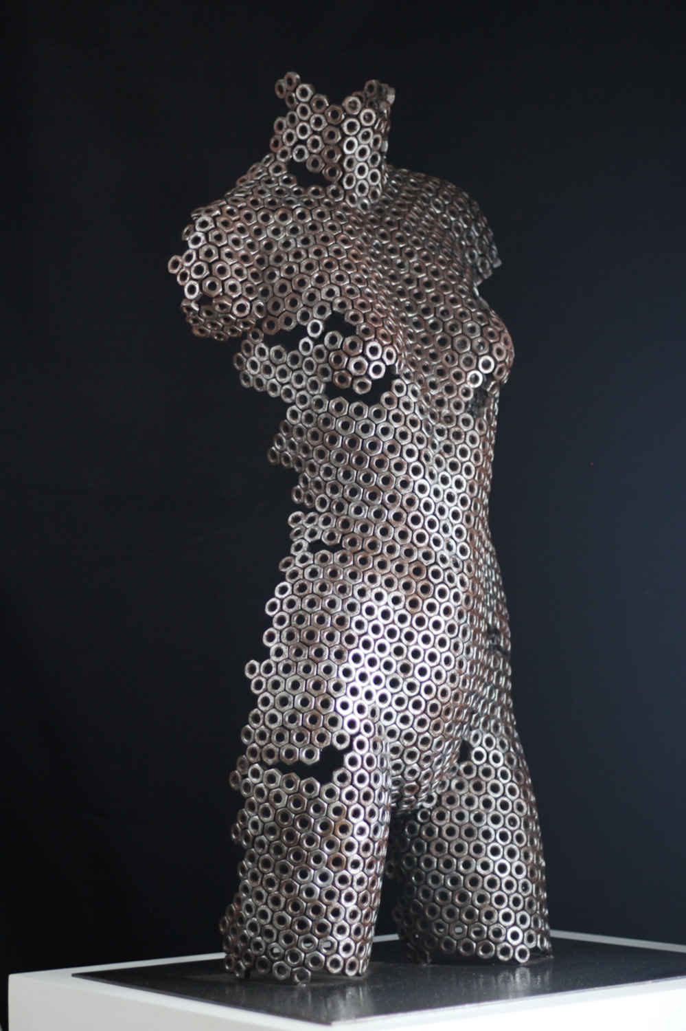 Contemporary Stainless Steel Human Sculpture By Vincent Barrau in Dubai