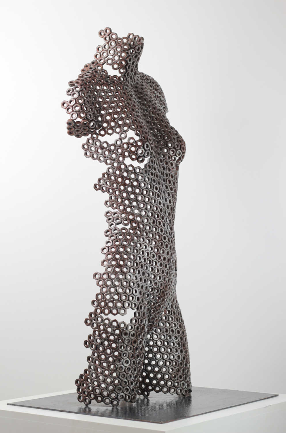 Contemporary Stainless Steel Human Sculpture By Vincent Barrau in Dubai