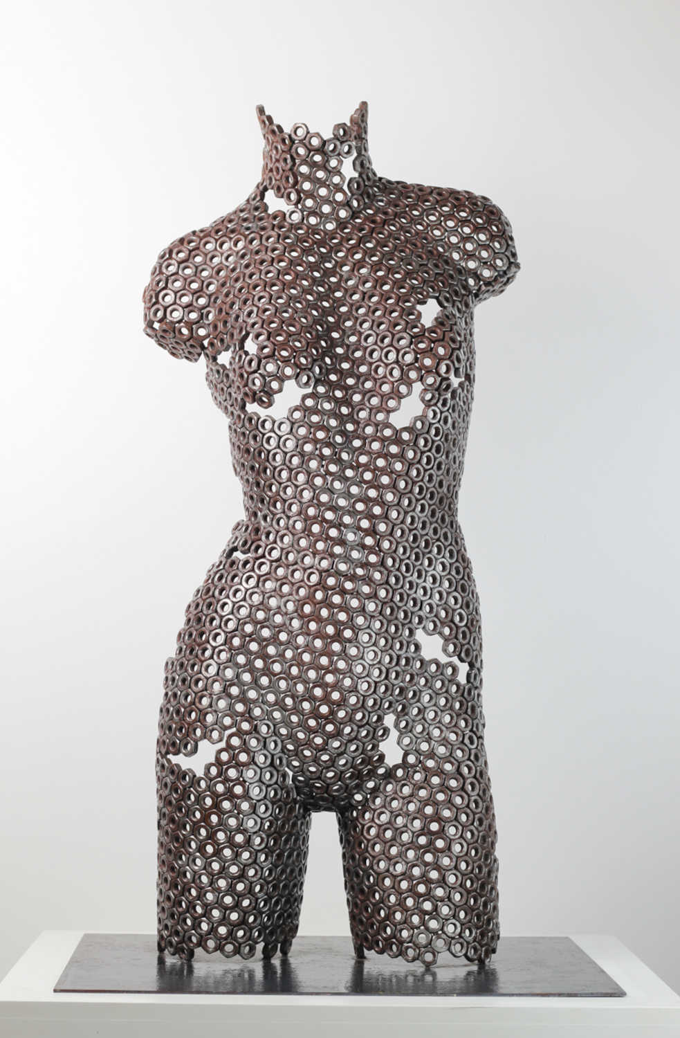 Contemporary Stainless Steel Human Sculpture By Vincent Barrau in Dubai